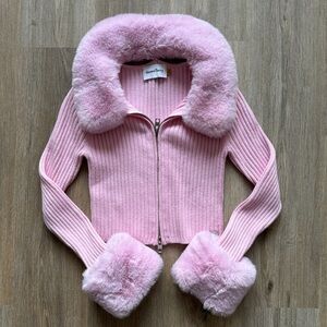 House of Sunny Peggy Cardigan in Pink